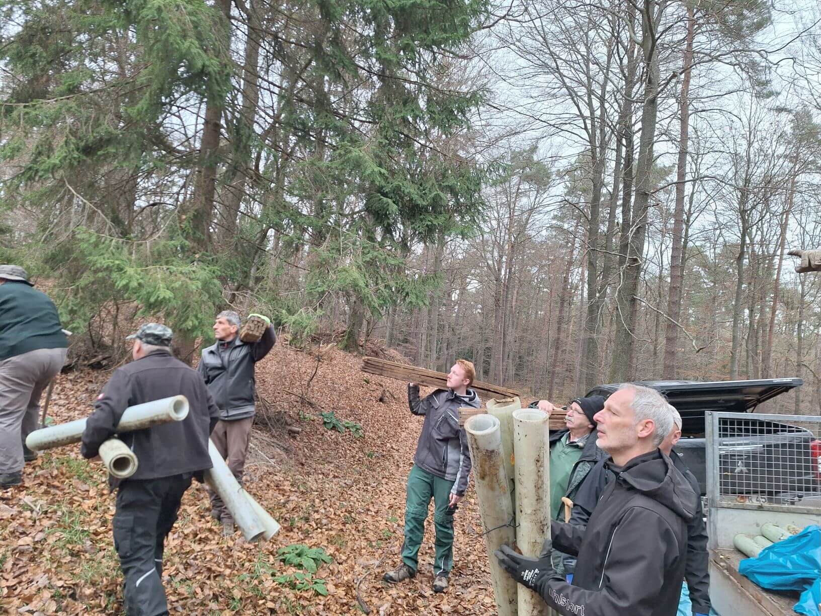 Planzaktion Jubiläumswald Niederkirchen Forstzweckverband Mittelhaardt